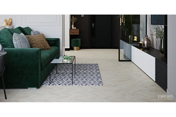 Кварцвиниловая плитка VINILAM PARQUET CHEVRON RI4777CL7 Шеврон Бриссак Glue